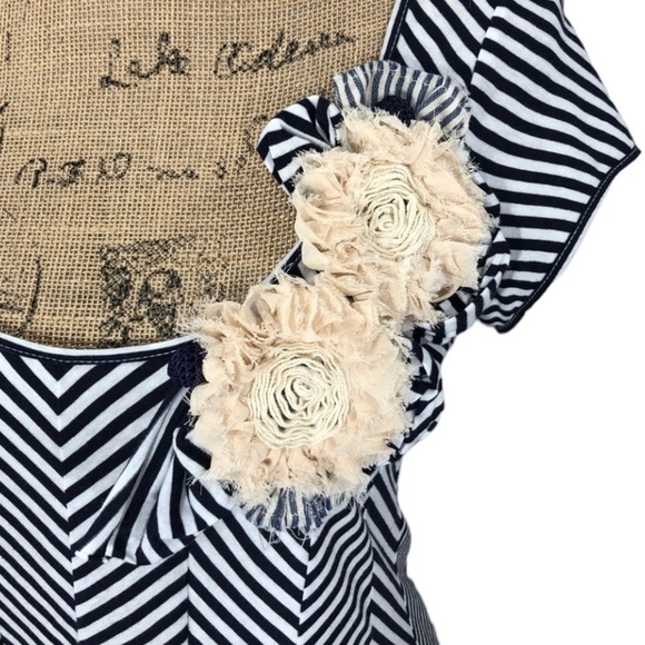 ANTHROPOLOGIE-LITTLE Yellow Button Top Floral 3D Blouse - Picture 5 of 8